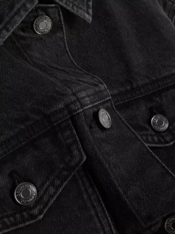 Kurtka jeansowa z efektem znoszenia