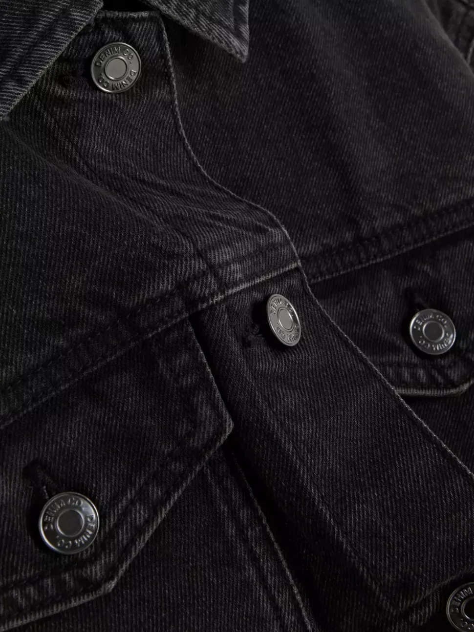 Kurtka jeansowa z efektem znoszenia