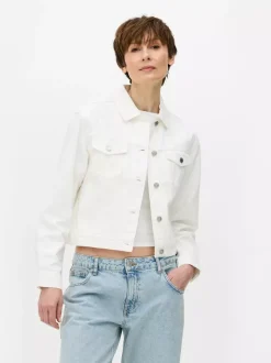 Kurtka jeansowa z efektem znoszenia