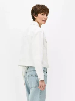 Kurtka jeansowa z efektem znoszenia