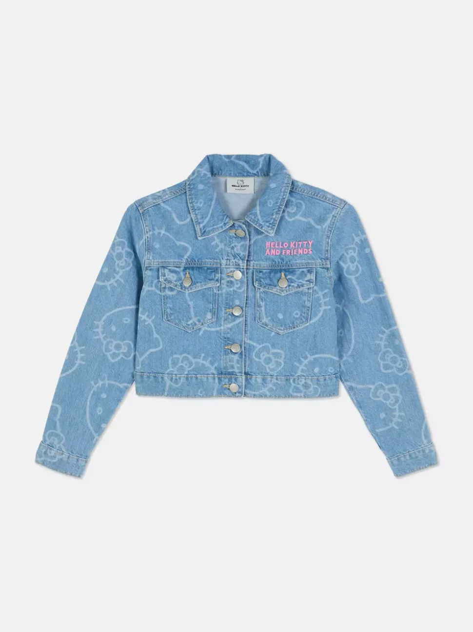 Kurtka jeansowa z motywem Hello Kitty i przyjaciół