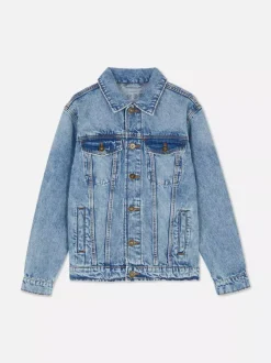 Kurtka jeansowa zapinana na guziki