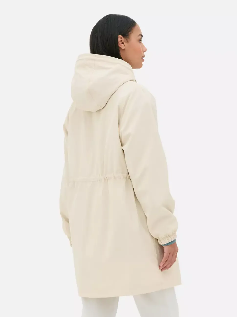 Kurtka przeciwdeszczowa z kapturem z tkaniny ripstop