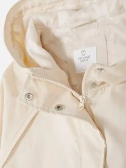 Kurtka przeciwdeszczowa z kapturem z tkaniny ripstop