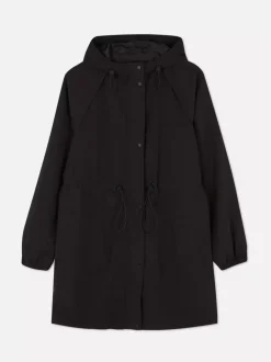 Kurtka przeciwdeszczowa z kapturem z tkaniny ripstop