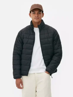 Kurtka puchowa z kołnierzem kominowym