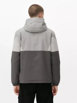 Kurtka z kapturem w bloki kolorystyczne