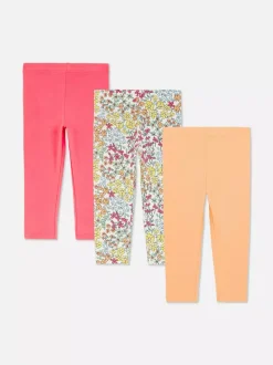 Legginsy z nadrukiem, 3 pary