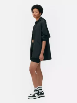 Lekka przeciwdeszczowa parka z kapturem