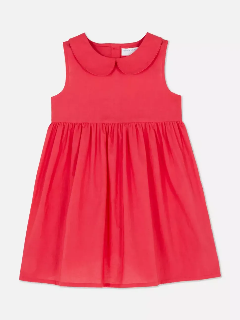 Letnia sukienka bez rękawów z kołnierzykiem