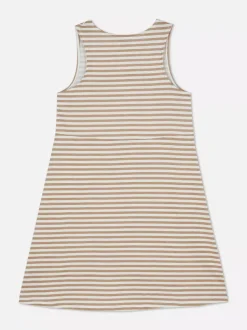 Letnia sukienka w paski bez rękawów