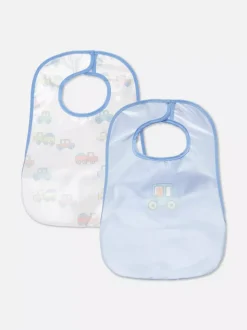 Śliniaki dla noworodków z samochodzikami, 2 szt.