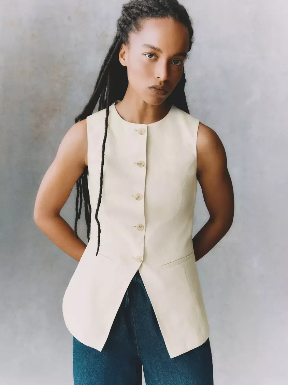 Lniana kamizelka The Edit