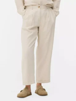 Lniane spodnie The Edit