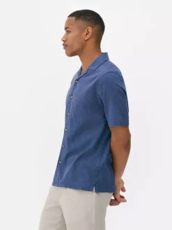 Lniany T-shirt z krótkim rękawem, część zestawu