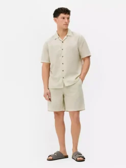 Lniany T-shirt z krótkim rękawem, część zestawu