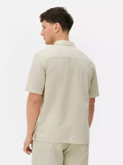 Lniany T-shirt z krótkim rękawem, część zestawu