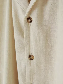 Lniany T-shirt z krótkim rękawem, część zestawu