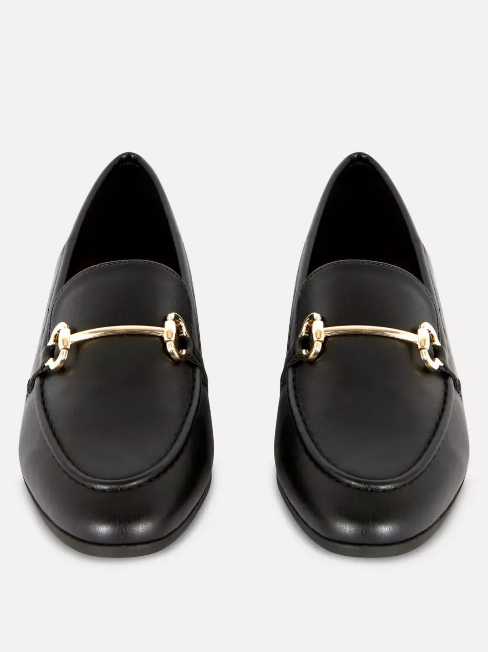 Loafersy ze sztucznej skóry z klamrą