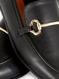 Loafersy ze sztucznej skóry z klamrą