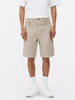 Luźne spodenki jeansowe