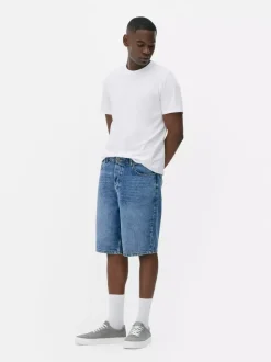 Luźne spodenki jeansowe