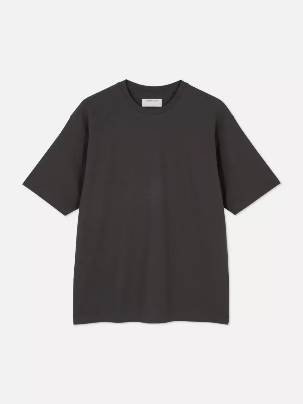 Luźny T-Shirt z teksturowanej dzianiny