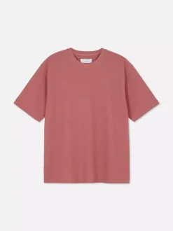 Luźny T-Shirt z teksturowanej dzianiny