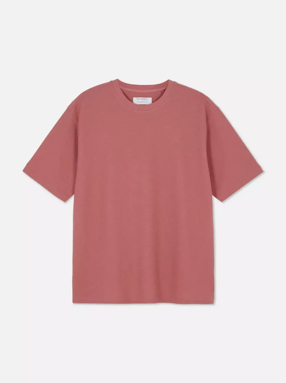 Luźny T-Shirt z teksturowanej dzianiny