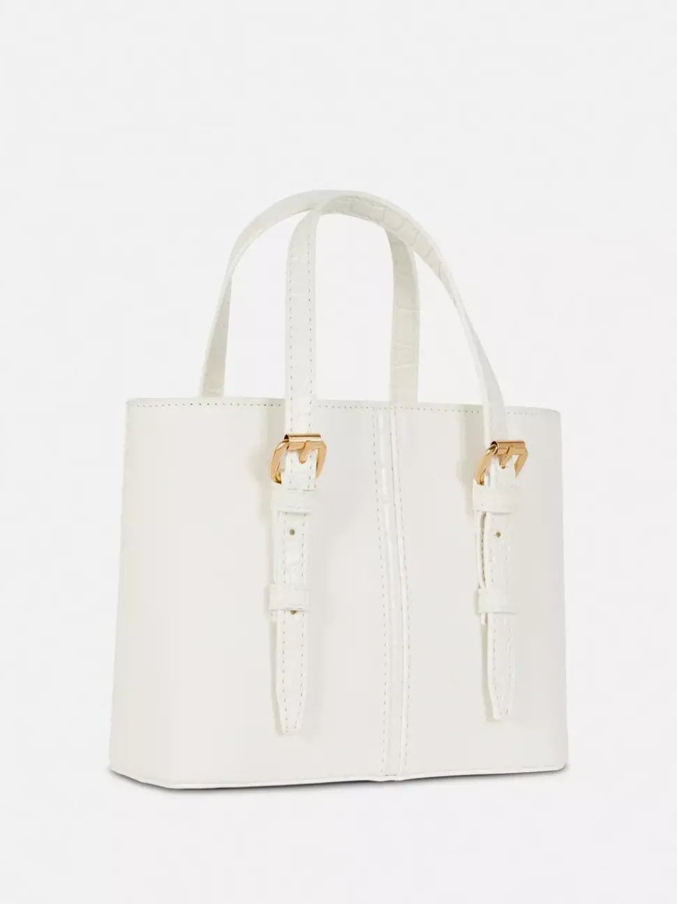 Mała torba shopper typu bucket ze sztucznej skóry