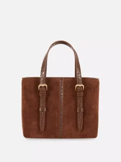 Mała torba shopper typu bucket ze sztucznej skóry