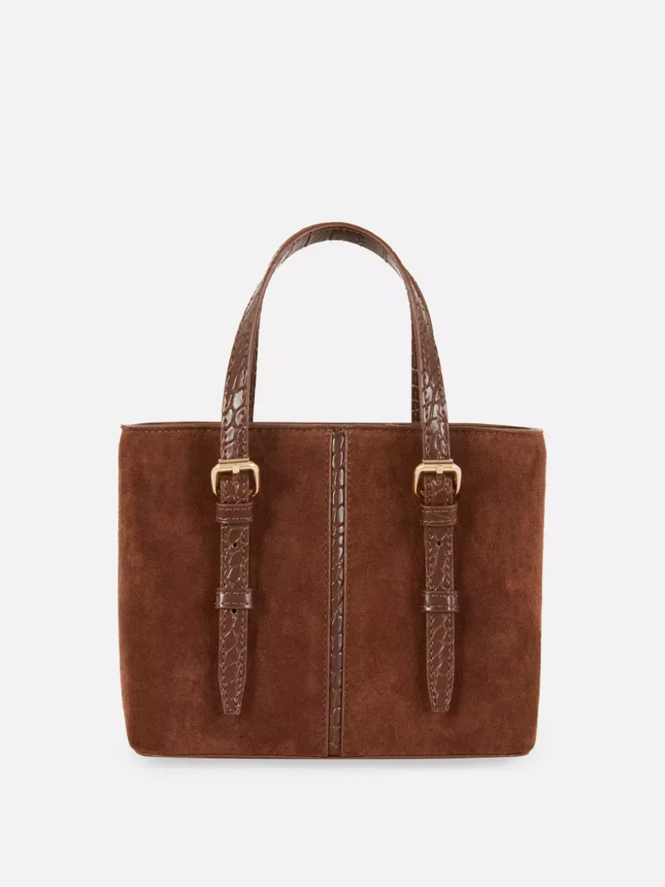 Mała torba shopper typu bucket ze sztucznej skóry