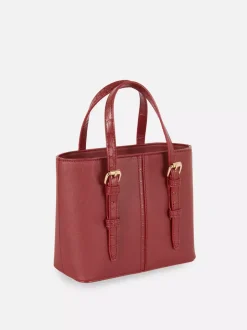 Mała torba shopper typu bucket ze sztucznej skóry