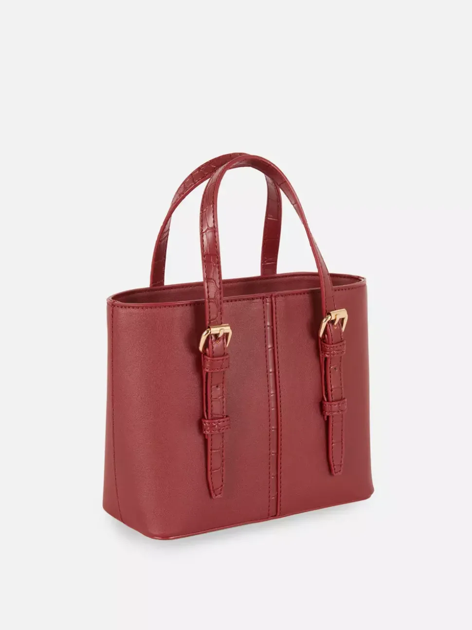 Mała torba shopper typu bucket ze sztucznej skóry