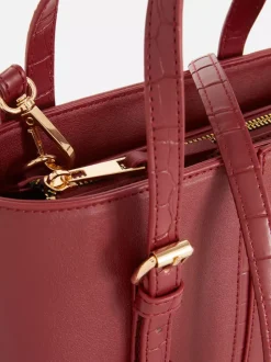 Mała torba shopper typu bucket ze sztucznej skóry