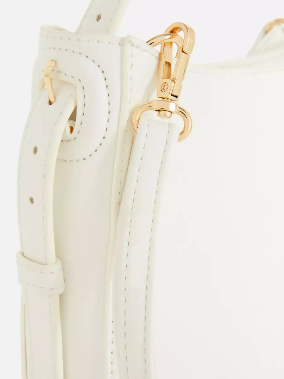 Mała torba shopper typu bucket z paskiem