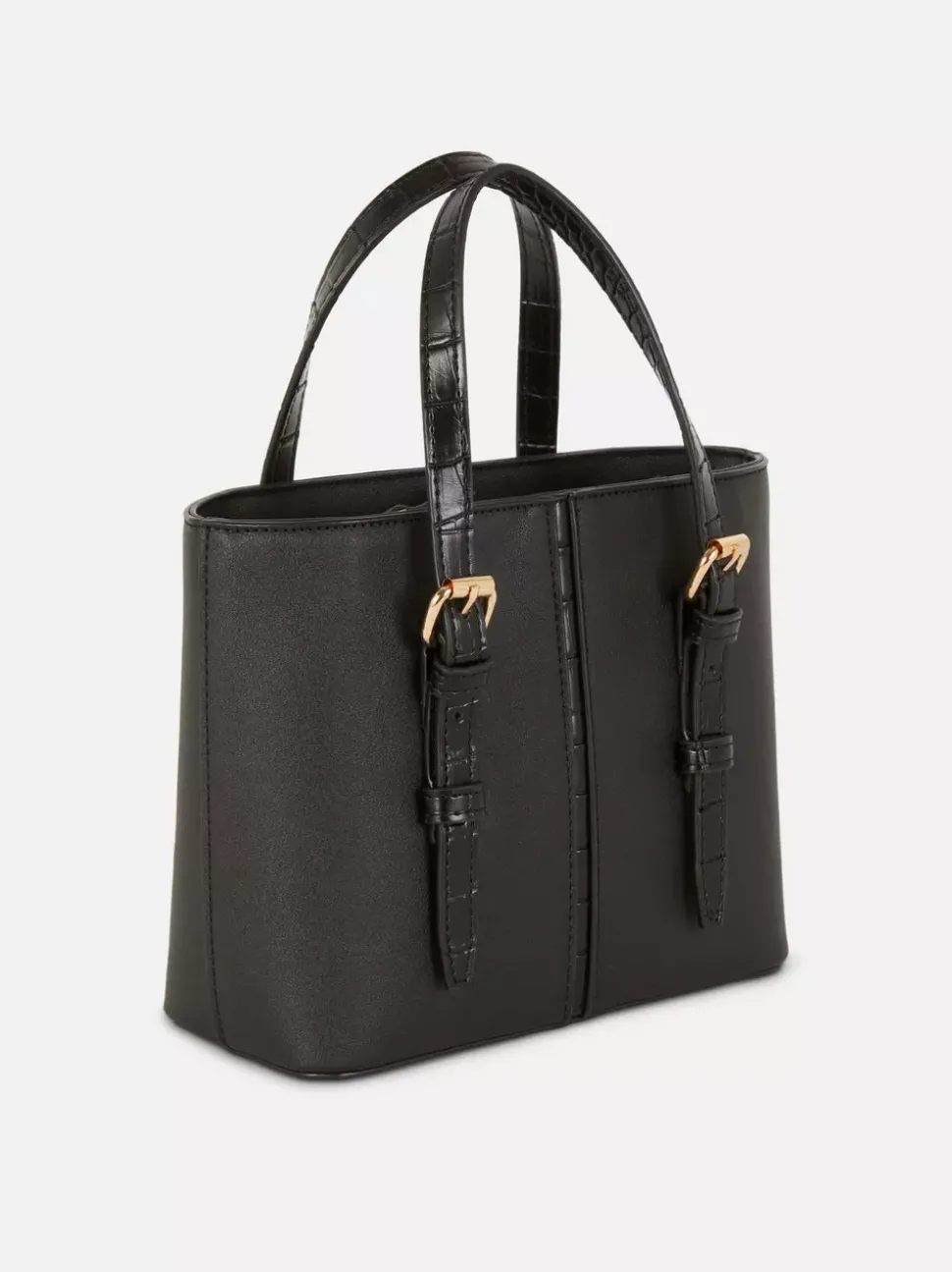 Mała torba shopper typu bucket ze sztucznej skóry