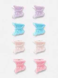 Małe spinki do włosów z motywem motyli, 8 szt.