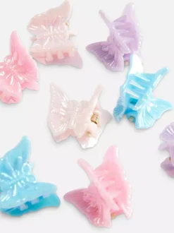 Małe spinki do włosów z motywem motyli, 8 szt.