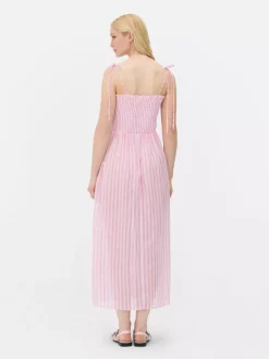 Marszczona sukienka midi