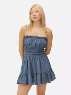 Marszczona sukienka mini