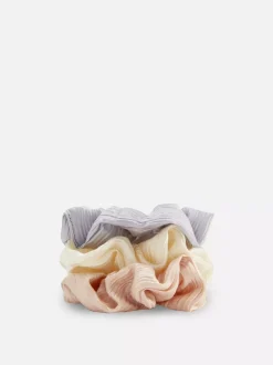 Marszczone gumki owijki do włosów, 3 szt.