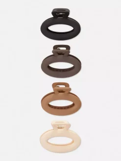 Matowe klamry do włosów, 4 szt.