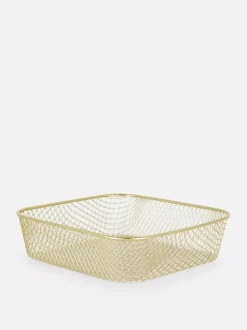 Mały koszyk z drucianej siatki