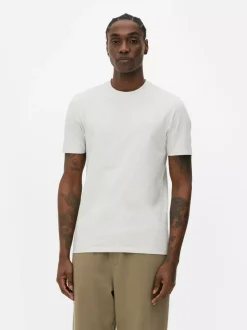 Melanżowy T-shirt o dopasowanym kroju