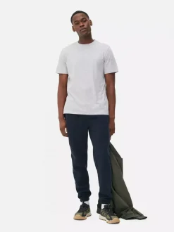 Melanżowy T-shirt o regularnym kroju