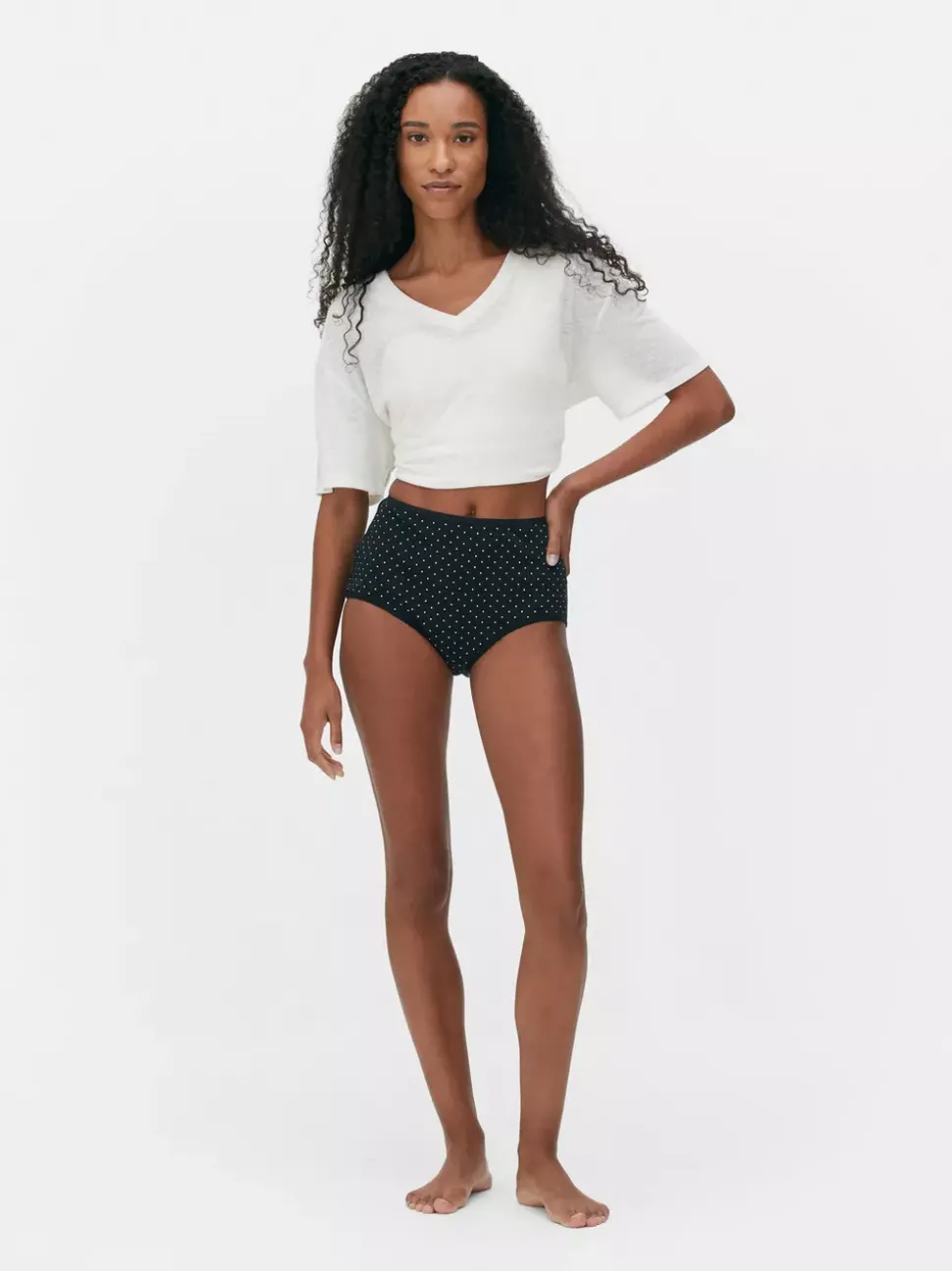 Menstruacyjne figi z wysokim stanem, 3 pary