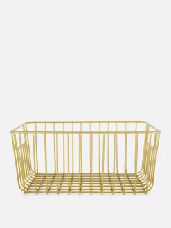 Metaliczny druciany kosz do przechowywania