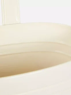 Metalowa wisząca doniczka z długim uchwytem