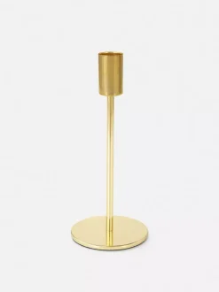 Metalowy świecznik stołowy